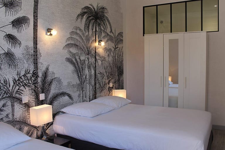 Chambre Triple Hotel Les Palmiers Sainte Maxime Golfe De St Tropez